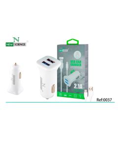 Cargador Coche iPhone-2USB