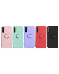 Carcasa Silicona con Anillo Samsung A21S (Rojo)
