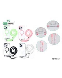 iPhone 15 Pro Funda Magnetica con Cuerda