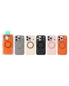 iPhone 17 Pro Funda Protectora con Tacto Piel y Soporte