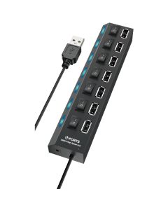 Adaptador HU-06 HUB 7EN1 USB A USB 2.0 Con Interruptor