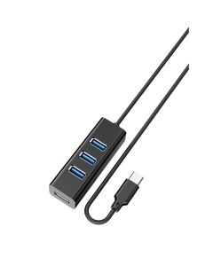 Adaptador HU-08 HUB 4EN1 Type-C a USB 3.0 