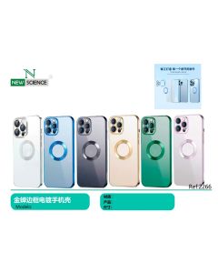 Carcasa Transparente con Borde Metalizado iPhone 15 Pro