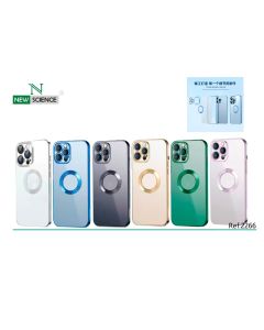 Carcasa Transparente con Borde Metalizado iPhone 14 Pro