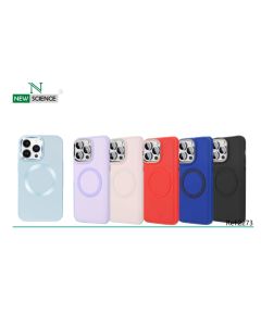  iPhone 16 Plus Silicona Metalizada con Carga Succion Magnetica