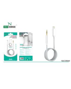(Blanco) Cable de Audio Jack-iPhone Modelo: D3