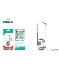 (Dorado) Cable de Audio Estereo de 3.5mm Modelo: D6