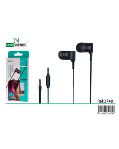 Negro-Auriculares JS-035