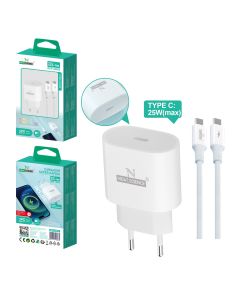 Cargador PD USB-C a Type C 25W SLD-T80