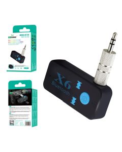 Receptor Bluetooth de Musica para Coche, Conector Jack, Modelo BT-X6