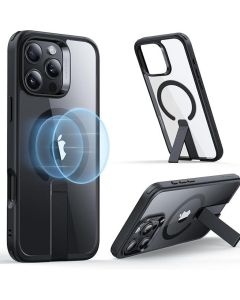 iPhone 15 Pro Max Funda Transparente con Soporte y MagSafe