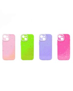 iPhone 15 Pro Carcasa con Purpurina y Estrellas
