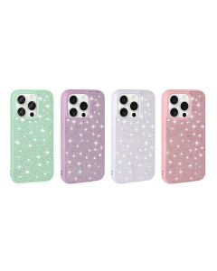 iPhone 15 Carcasa con Purpurina Brillante Cromada