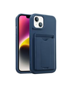 iPhone 13 / iPhone 14 Funda Suave al Tacto con Porta Tarjetas y Soporte Integrado