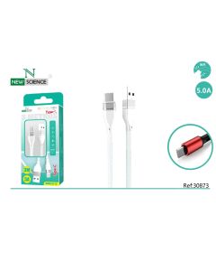 (Blanco) Cable Type C 5.0A 3Metro U-14