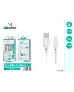 Cable iPhone 2.4A 3Metros SE-02