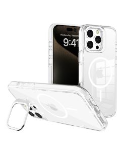 Samsung S25 Funda Transparente con Soporte para Cámara y MagSafe