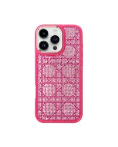 Funda Brillante Redmi A5 con Diamantes en Patrón Cuadrado