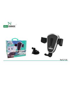 Soporte Coche para Ventosa/Rejilla Negro HD-10