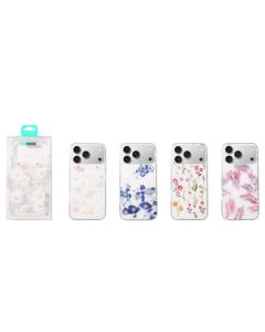 Redmi A3 Funda Transparente Floral Acuarela