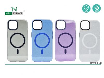 Funda Succión Magnética Tacto Transparente iPhone 12/12Pro
