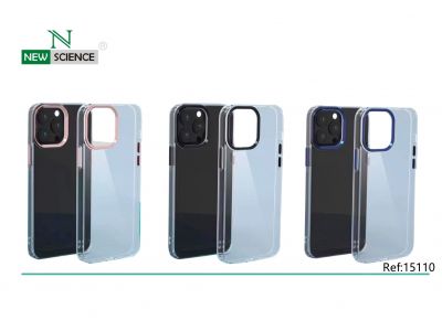Case Resistente Camara Cromada iPhone 14 Pro (Mix)