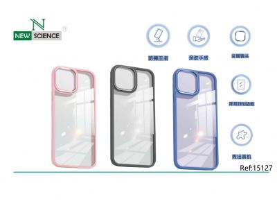 Carcasa Transparente con Borde Elektro iPhone 12/12 Pro (Mix)