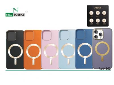 iPhone 12 6.1" / 12 Pro Carcasa Piel con Carga Succion Magnetica