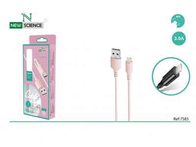 (Rosa) Cable iPhone 2.4A SE-02