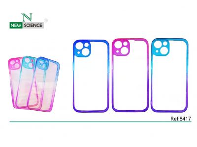 Funda Transparente Con Borde Degradado iPhone 12 Pro Max  (Mix)