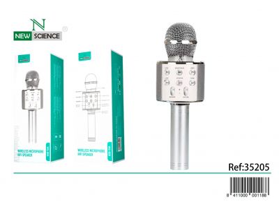 (Plata) Microfono con Altavoz Modelo: WS-858