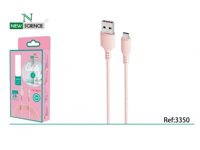 (Rosa) Cable for Type-C 3.0A 3Metros SE-02